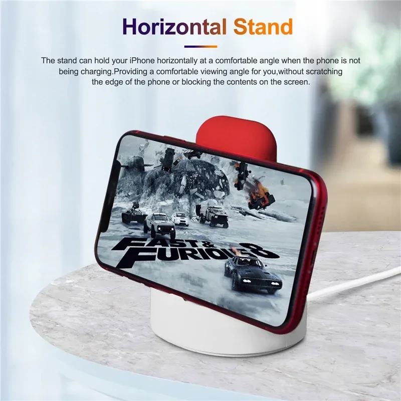 3 In 1 Phone Watch Earphone Silicone Charging Stand Holder for IPhone 14 15 Pro Max IWatch Airpods Pro 2 3 Dock Station Soporte