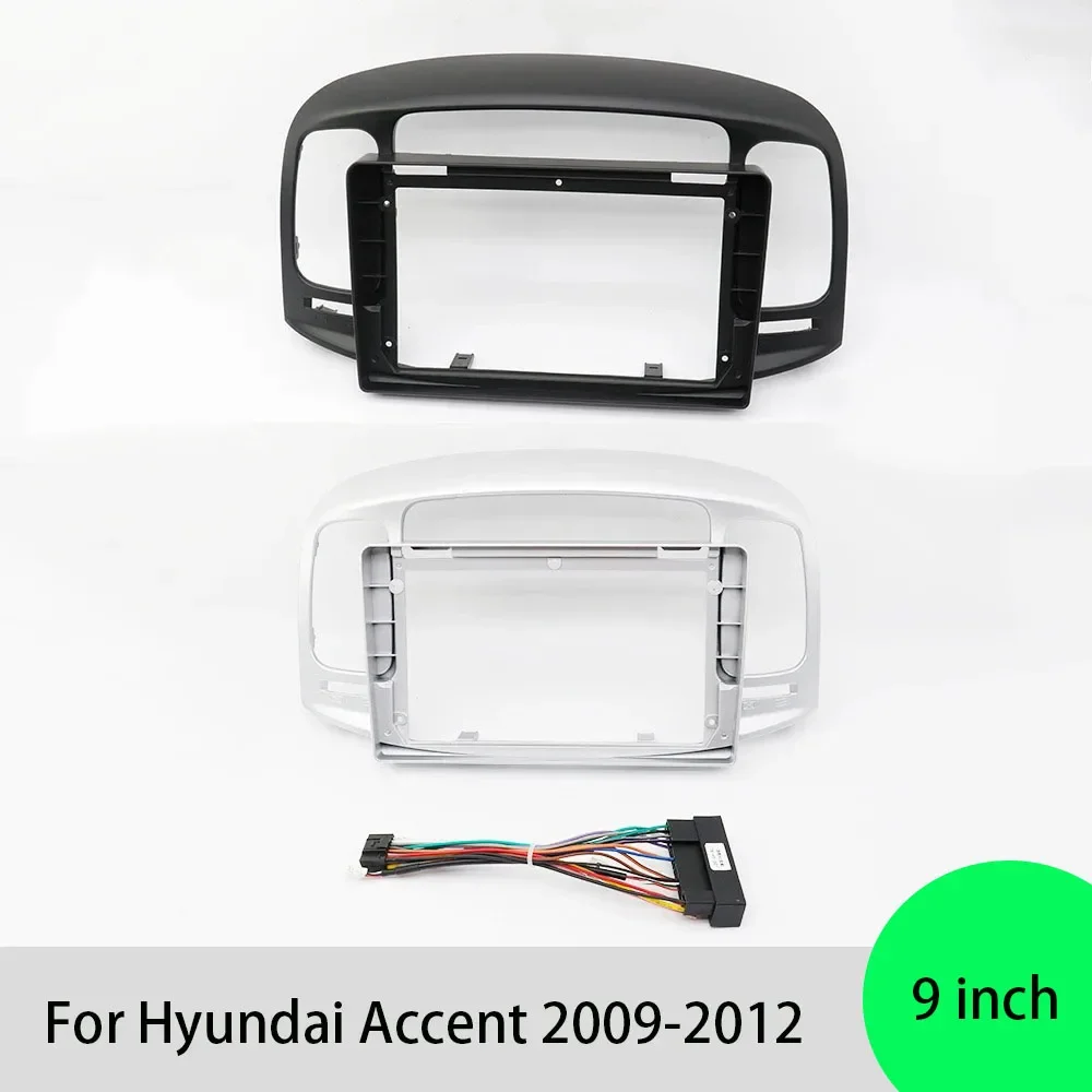 

Для Hyundai Accent 2009-2012 9 дюймов двойной 2 Din Android автомобильный Dvd рама Радио Стерео Facia Fascia