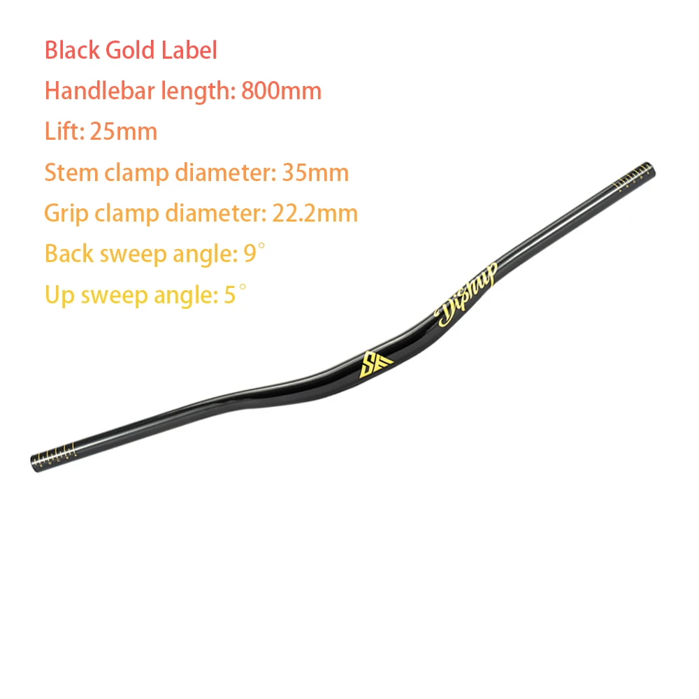 SEMYT 780/800mm Mountainbike-Lenker, 31,8/35mm Durchmesser, Aluminiumlegierung Lenker für Downhill-Biking und Offroad-Strecken