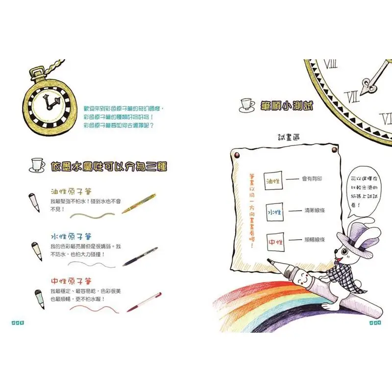 أقلام حبر جاف ملونة، رسوم توضيحية لطيفة للغاية للرسم بشكل غير رسمي، كتاب Yu Miao Miao Orange Studio 9789578602823