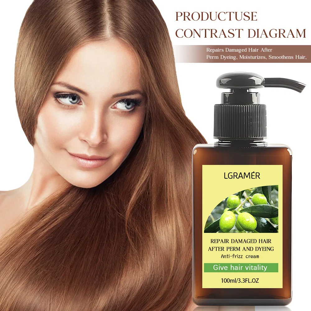 LGRAMER Hair Conditioner Repairs Damaged Hair Nourishes Hair Strengthens Hair Enhances Hair Toughness Moisturizes Smooths Hair