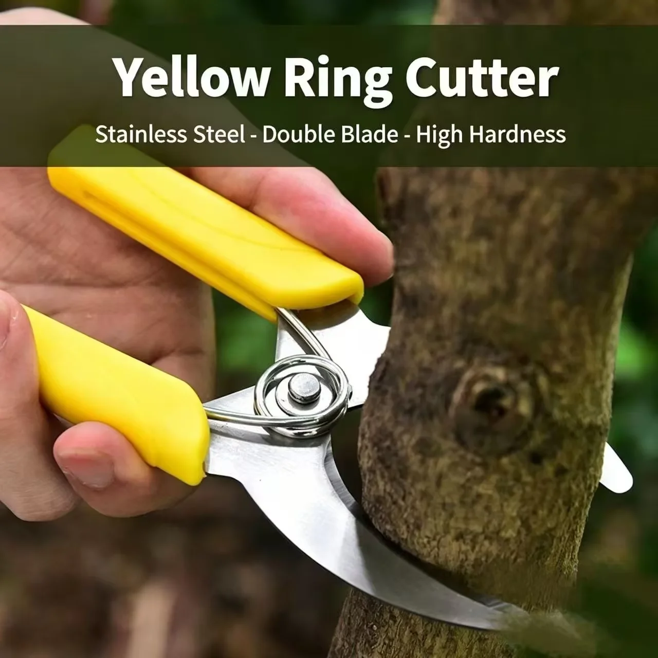 Stainless Steel Fruit Tree Pruning Shears for Home Garden Branch Cutting Bark Ring Peeling Gardening Scissors