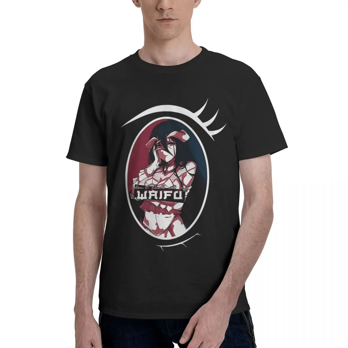 

Waifu Overlord Albedo PE0263 100% Cotton Casual Breathable Confortable Cute Funny Men's T-Shirts Men's Wear