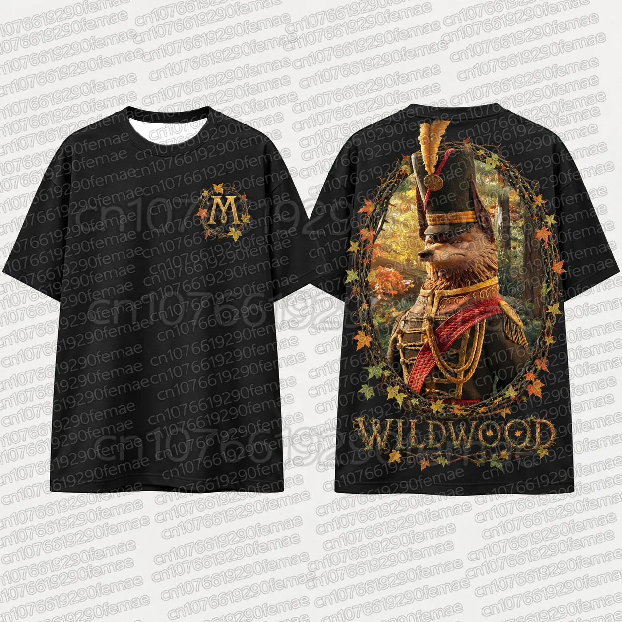 Wildwood 2026 Movie Dimitri Fox T-Shirt Fantasy Forest Animal Graphic Tee Kids Short Sleeve Crew Neck Casual Streetwear Top