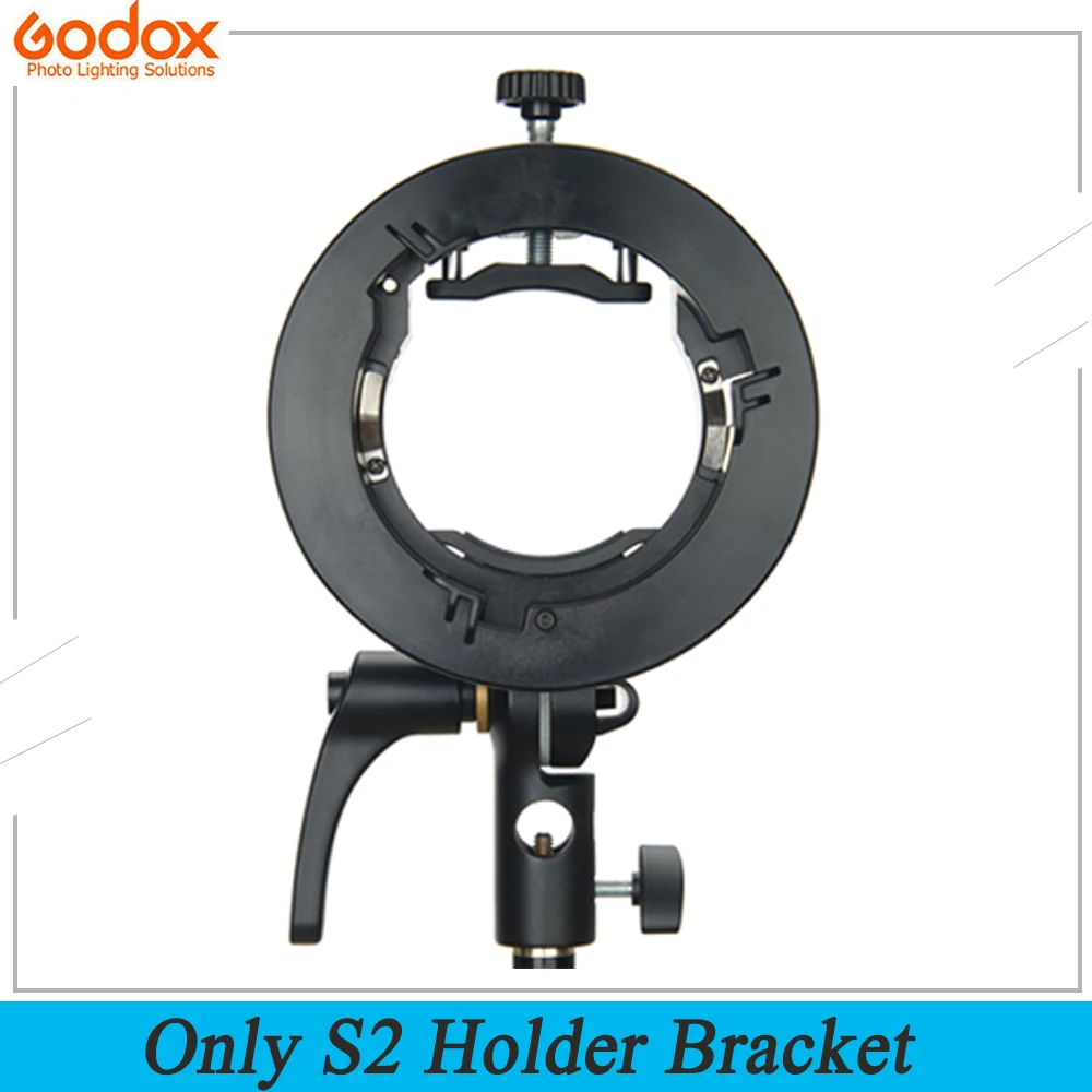 Originale Godox S2 Bowens Mount Flash staffa di supporto di tipo S per Godox V1 V860II AD200 AD400PRO Speedle Flash Snoot Softbox 44 Originale Godox S2 Bowens Mount Flash staffa di supporto di tipo S per Godox V1 V860II AD200 AD400PRO Speedle Flash Snoot Softbox 44