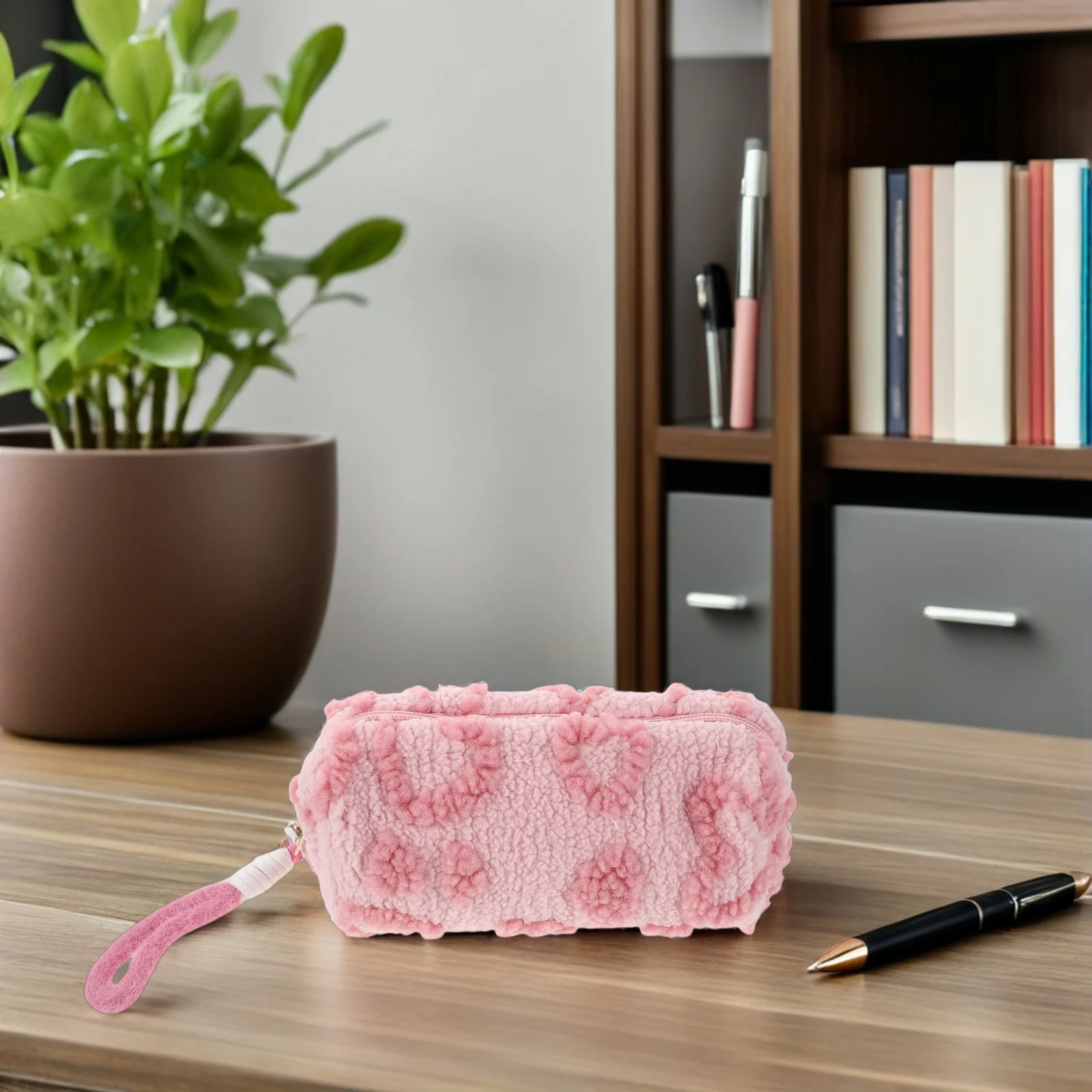 مقلمة كاواي ذات سعة كبيرة، حقيبة أقلام جمالية لطيفة على شكل قلب، حقيبة تنظيم قرطاسية للطلاب #4