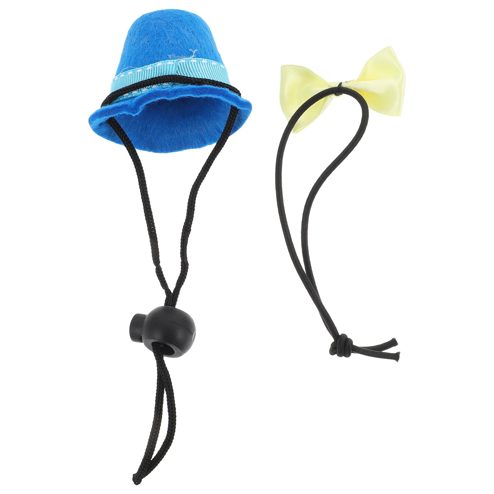 

1Set Lizard Mini Hat Bow-Tie Kit Premium Cloth Comfortable Lightweight Reptile Costume Party Accessory Small Pet