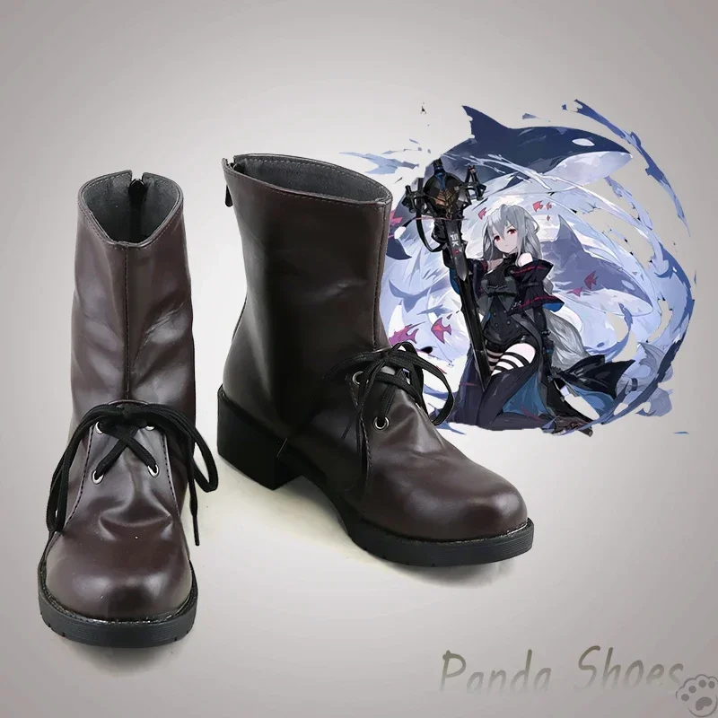 

Skadi Game Arknights Cosplay Shoes Anime Cos Comic Cosplay Costume Prop Shoes for Con Halloween Party