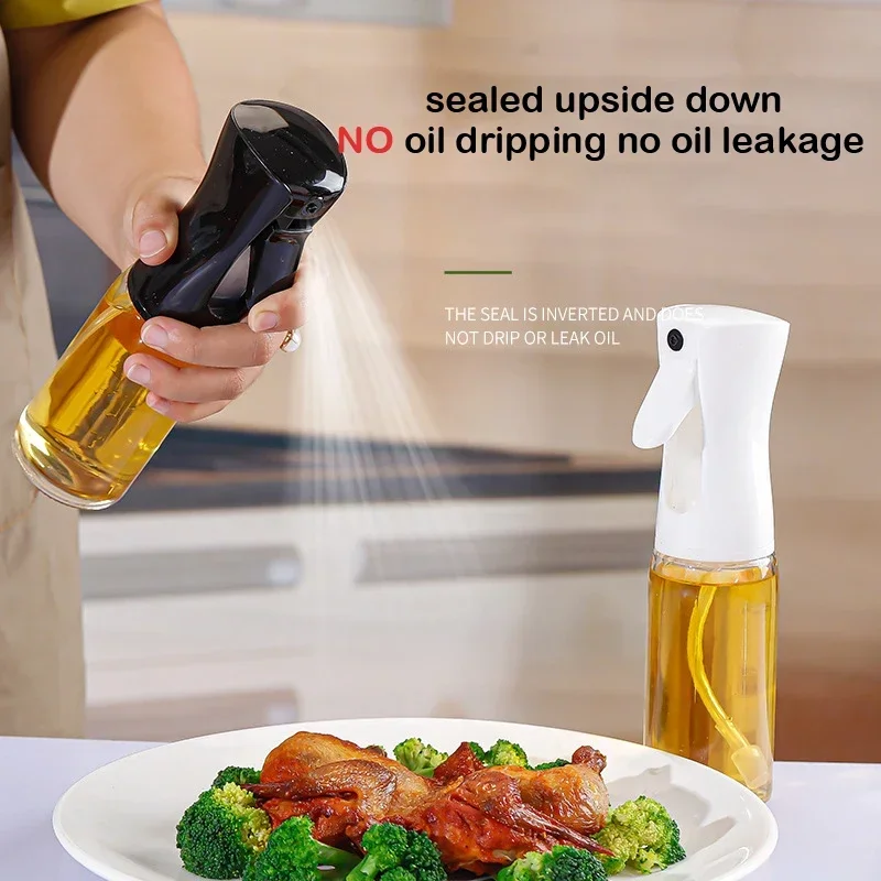 Pneumatic Spray Bottle Fitness Barbecue Spray Oil Dispenser Kitchen 200/300/500ML Oil Spray Bottle Cooking Olive Oil Sprayer