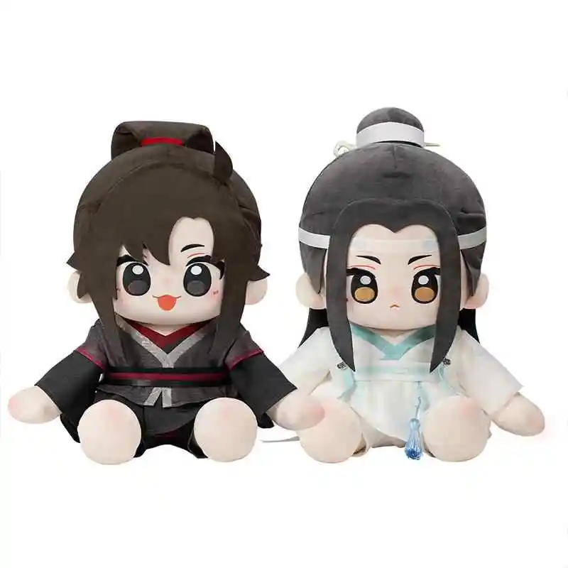 40ซม.อย่างเป็นทางการGrandmaster Of Demonic MDZS Wei Wuxian Lan Wangji Plushiesตุ๊กตาผ้าฝ้ายตุ๊กตาเสื้อผ้าหมอนนุ่มอะนิเมะของเล่นเด็ก