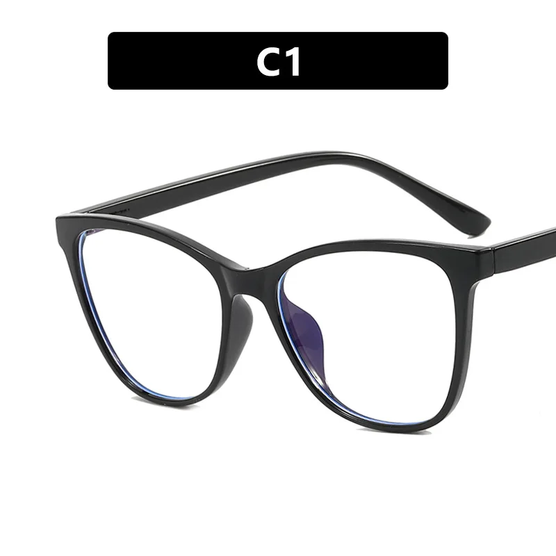 Fashionable Oversized Cat Eye Glasses Frame for Prescription Eyewear Short Sight Eyewear 0 -0.5 -1 -1.25 -1.5 -1.75 -2.0 To -6