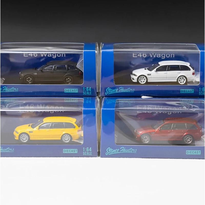 

Stance Hunters SH 1:64 E46 Универсал из сплава Модель автомобиля для взрослых Статическая коллекция Украшенные праздничные подарки Игрушки