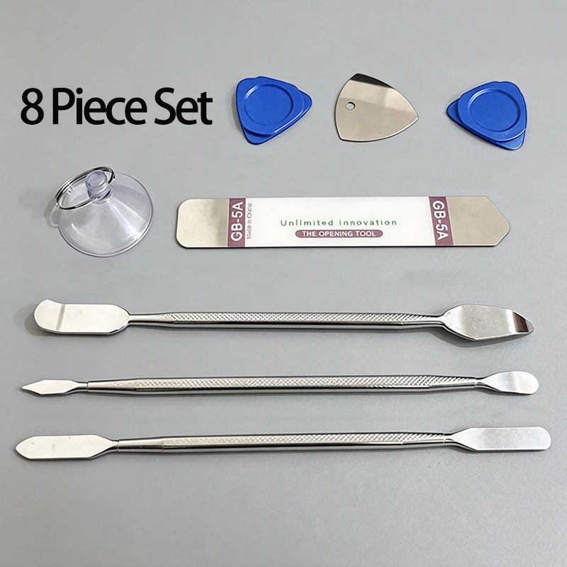 8 Piece Set Computer Mobile Phone Tablet Appliances Pry Bar Multi-purpose Disassembly Tool Bimetallic Head For More Convenient