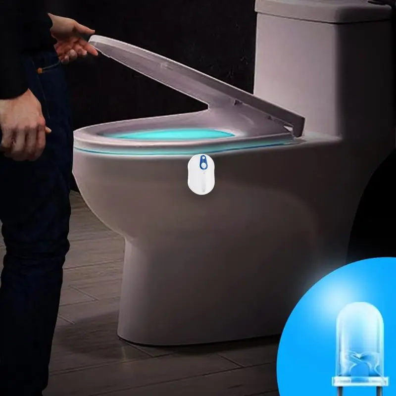 Toilet Night Light 16-Color Changing Bowl Motion Sensor Lamp LED Bathroom Sensor Activated Nightlight for Home Hotel Bathroom