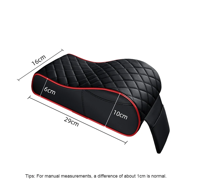 Increase Height Car Central Cushion Mat Universal Armrest Cover Leather Accessories Multifunctional Side Storage Paper Box