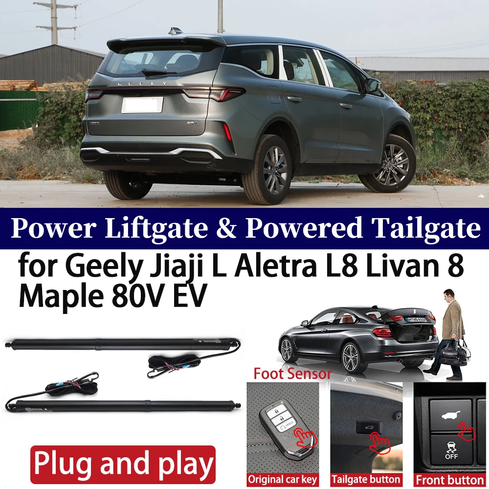 for Geely Jiaji L Aletra L8 Livan 8 Maple 80V EV Car Auto Power Electric Tailgate Liftgate Trunk Closer System Boot Lift Motor