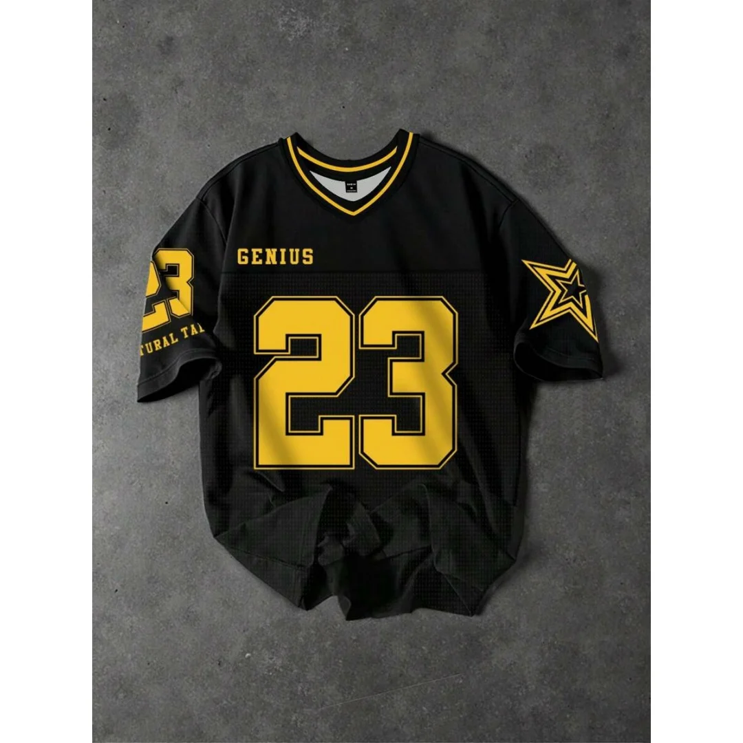 Men's Retro Digital Print Baseball Jersey 3D Summer Sports T-Shirt Quick Dry Children's Clothing Vintage Style Athletic Wear