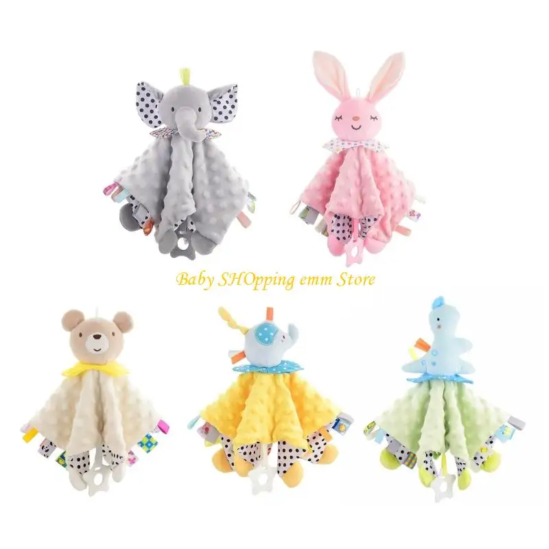 

23GD Soft Breathable Infant Security Blanket Safe Fabric Soothing Toy Anxious Mood Appease Towel For Newborns Toddler