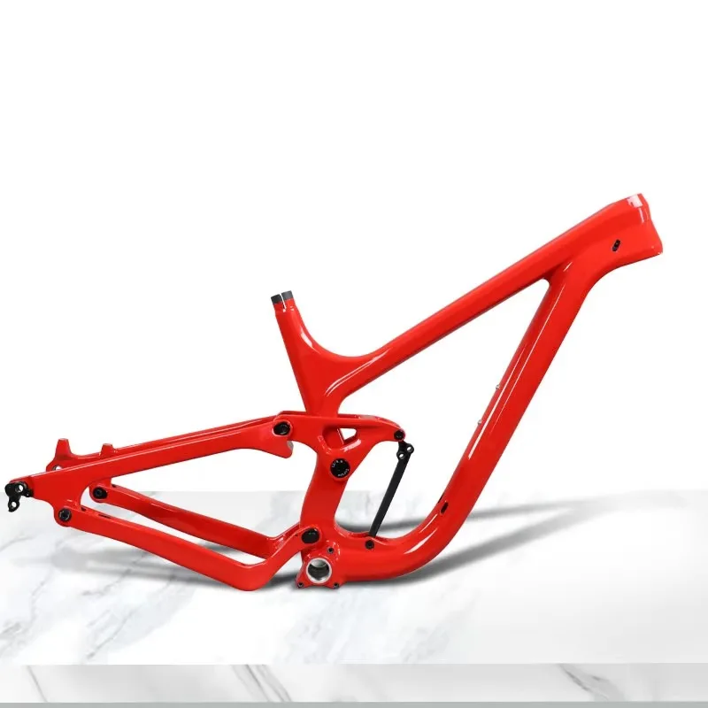 Full Suspension Mountain Carbon Bike Frame BSA Carbon Suspension Frame