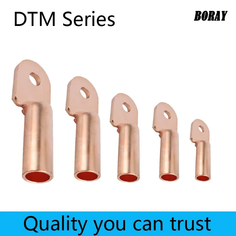 DTM-10/16/25/35/50/70 High Quality Pickled Copper Lug Crimp Splice Block for Wire Bolt Hole Connection