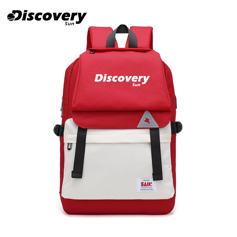 DISCOVERY-SUN Unisex Backpack Casual Solid Color Hiking Backpack Outdoor Sports School Bag Large Capacity Travel Laptop Backpack