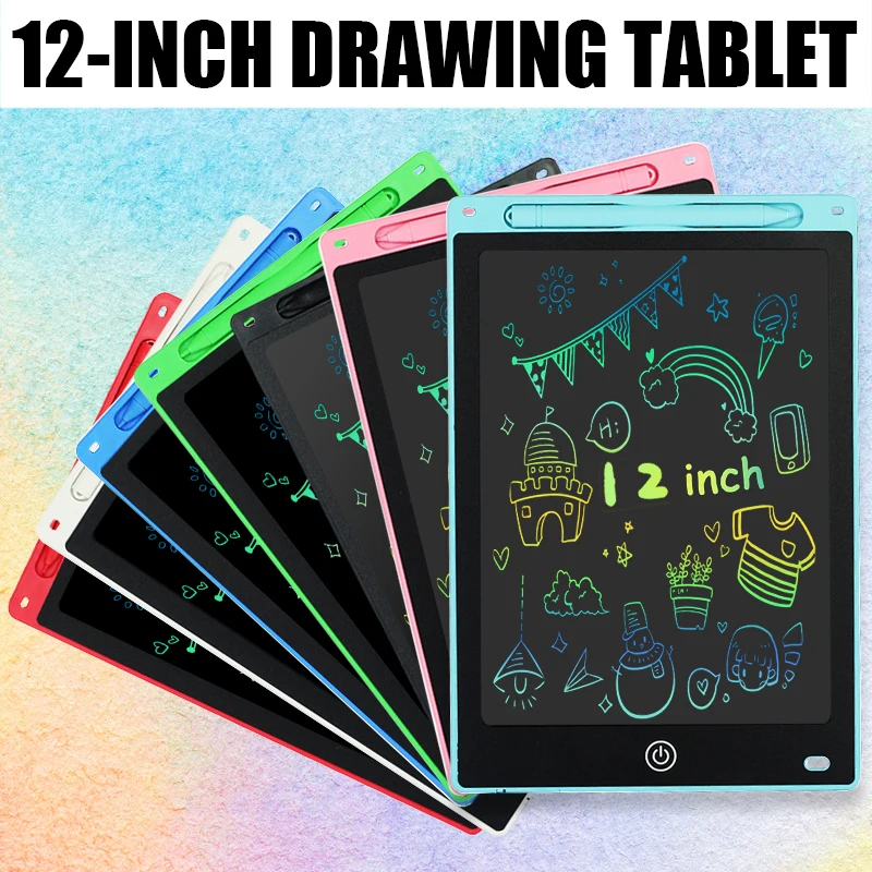 

12 inch Tablets Electronic Handwriting Pad Writing Board Drawing Tablet LCD Screen Writing Tablet Digital Graphic Toys for child