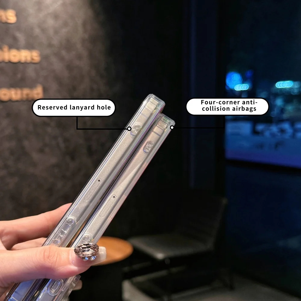 Luggage phone case For Apple iPhone17 Pro Max 17Pro 17Air case Dazzling Stripe Premium Gradient Color