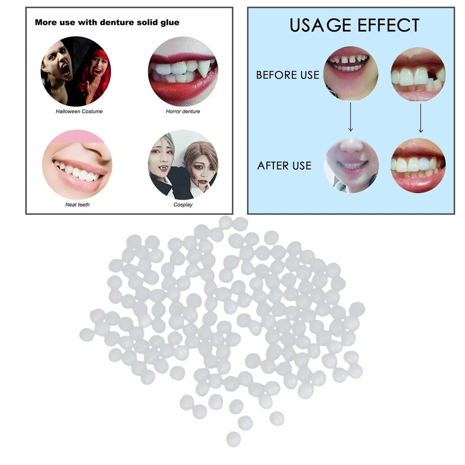 Thermal Beads Teeth Veneers Temporary Teeth Repair Kit Thermal Beads