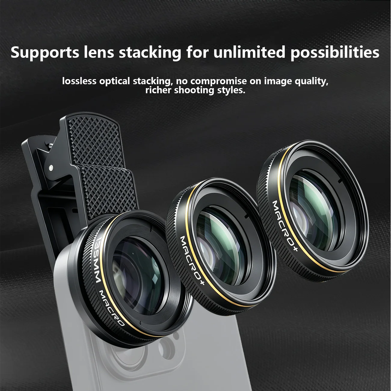 Handy-Kameraobjektivfilter, 135-mm-Makroobjektiv für Mobiltelefone, 30–150 mm Arbeitsabstand, Objektive für iPhone und Android. – Detail 18