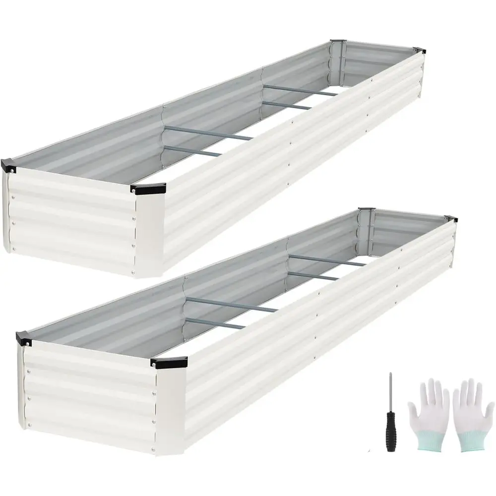

Galvanized Raised Garden Bed Outdoor | Metal Raised Garden Bed or Gardening k | Large Planter Box or Vegetables lowers ruits | E