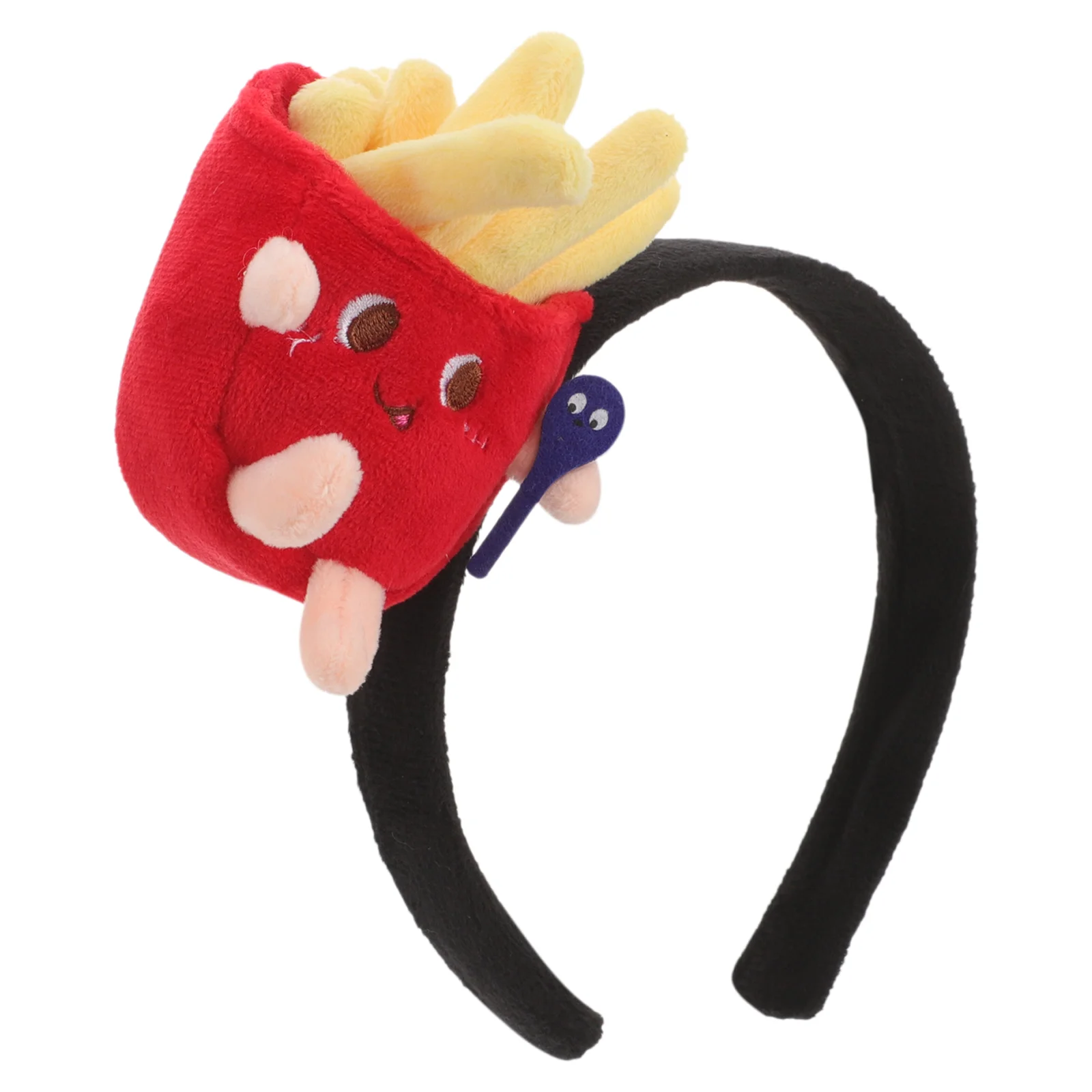 French Fries Costume Kids Cartoon Funny Head Button Accessories Chips Headbands for Women Miss