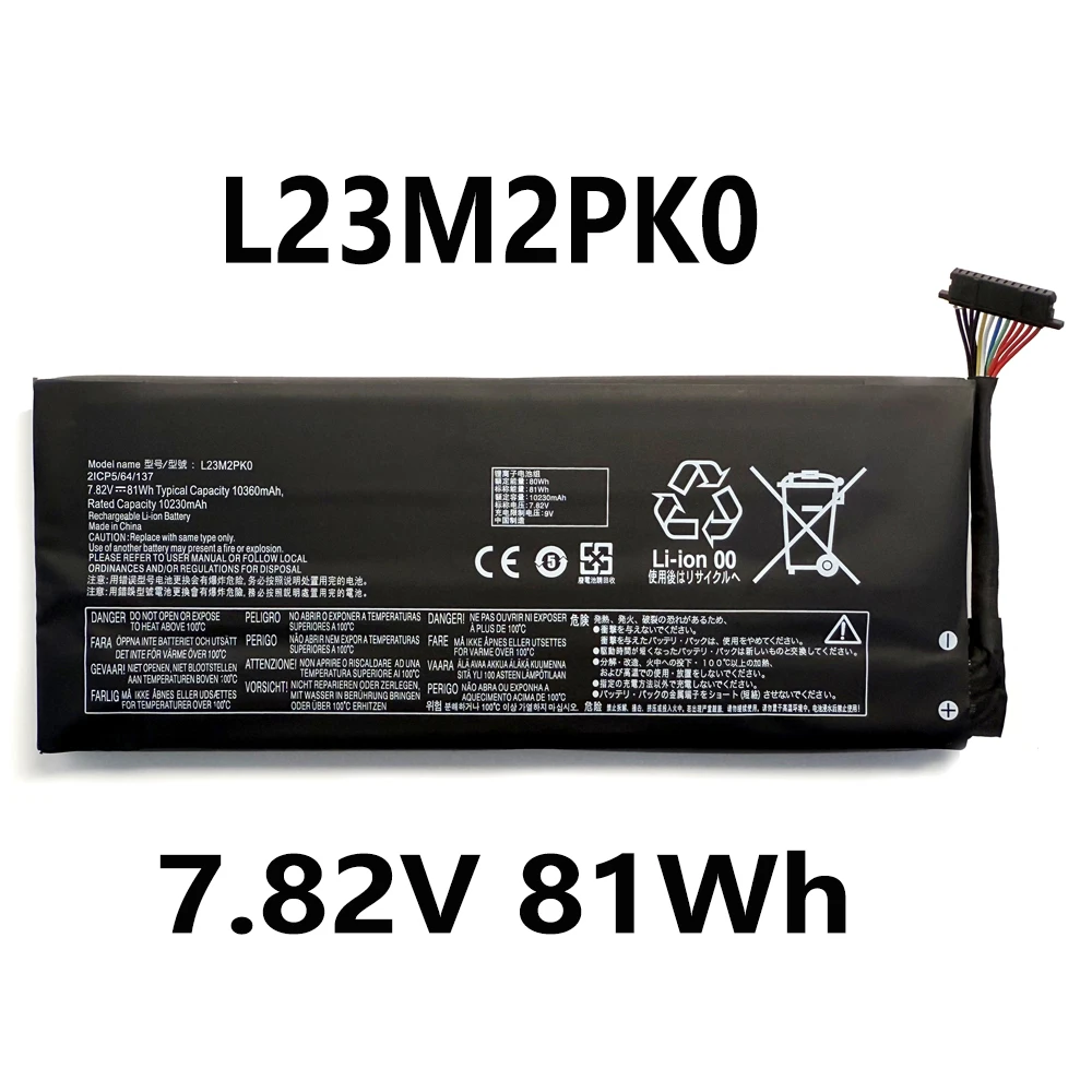 

L23M2PK0 81Wh 49.2wh 75wh High Capacity Laptop Battery For Lenovo Legion Go 8APU1 Handheld L23B2PK0 L23D2PK0 With free tool