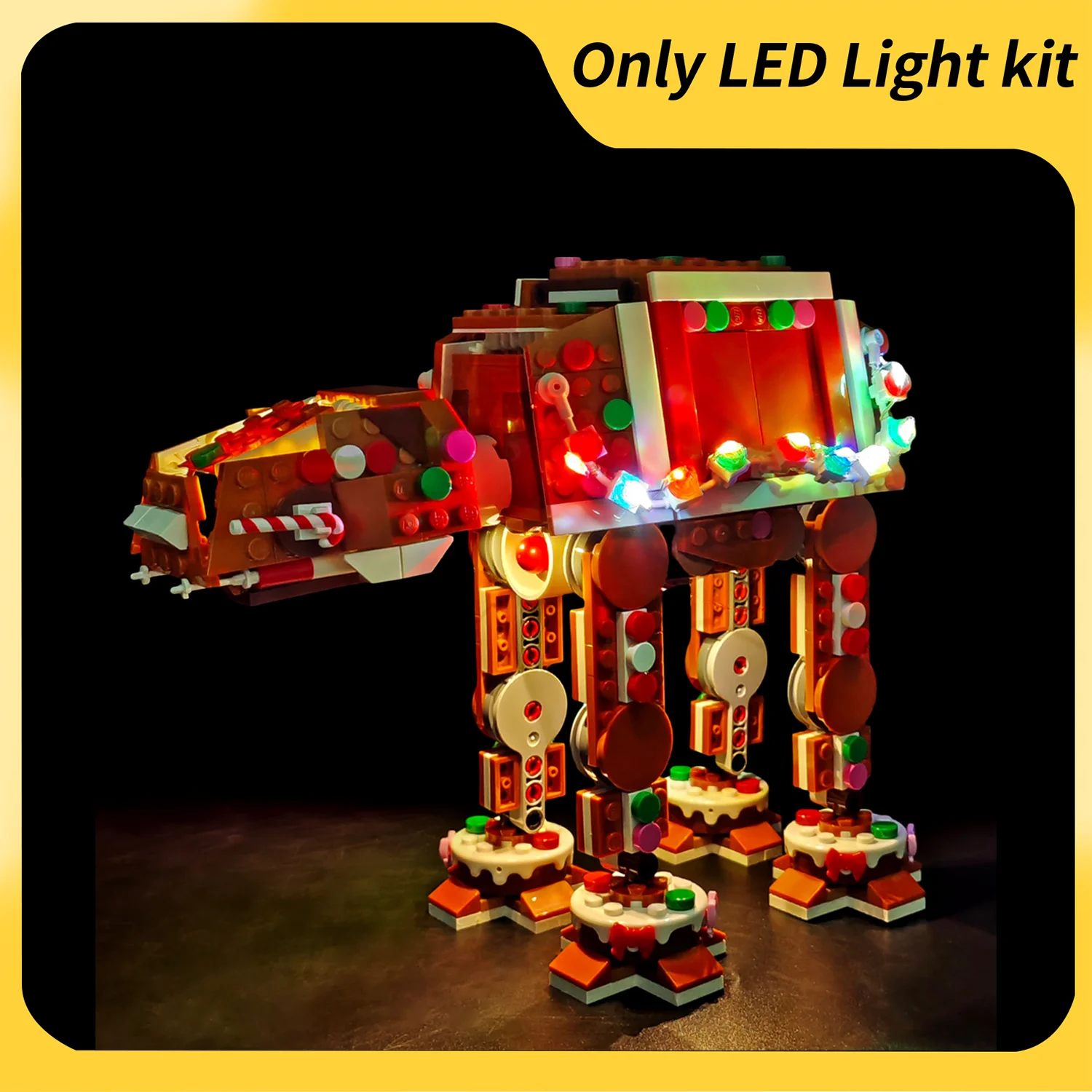 

Комплект светодиодного освещения LYBMTWF, совместимый с пряничным человеком Lego 40806 (не включает модели кирпичей)