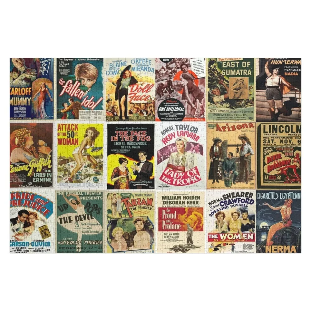 Old Movies Poster Jigsaw Puzzle Personalized Kids Gifts Animal Puzzle