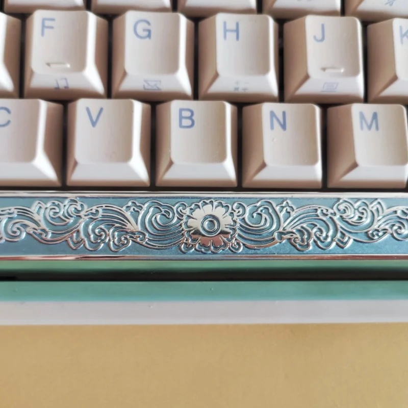 Szőlőtő Fafaragvány Fém keycaps Szokás Meg nem látott handmade 6.25u 7u Szóköz sáv Fém Iparos keycaps számára Gépi Kulcskarika accessor