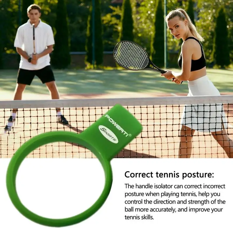 Tennis Racket Handle Isolator Poor Grip Posture Corrector Sports Training Accessory For Improving Tennis Skills Accurately