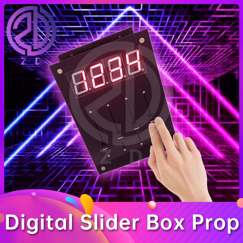 

Digital Slider Box Prop adjust the number to the correct value to unlock escape game ZD escape room prop