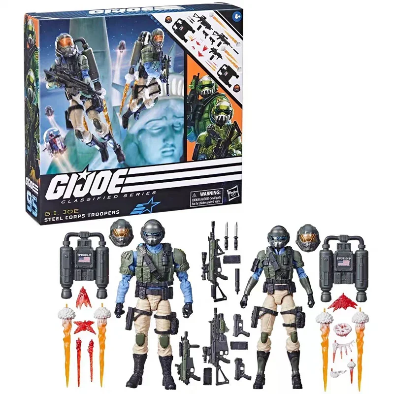 Special Forces Gijoe 6-Inch 95 Steel Brigade Twin Man Steel Force Figurine Statue Model Dolls Collectible Toy Surprise Gift