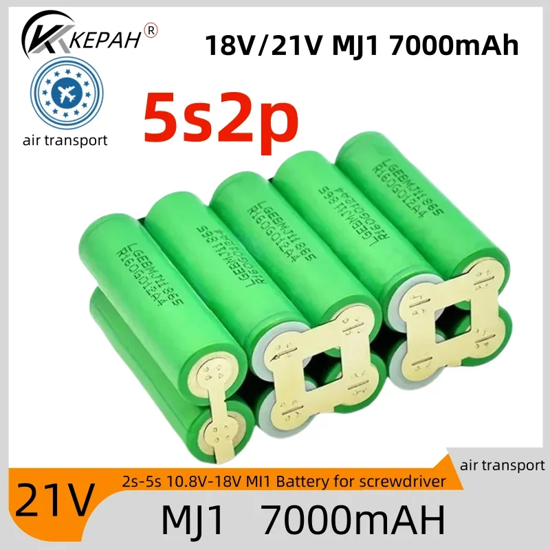 for MJ1 2S1P 1S3P 3S2P 4S2P 5S2P 8.4V 3.7V 10.8V 16.8V 18V MJ1 battery pack 18650 3500mAh battery for 18V screwdriver battery