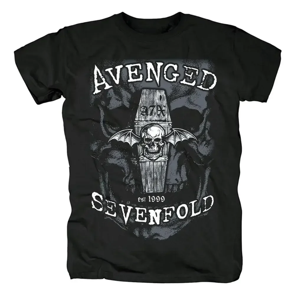 Harajuku Metalcore Avenged Sevenfold Rock T Shirt Hip Hop Streetwear T Shirt Heavy Fashion Casual Plus Size tops  Informal