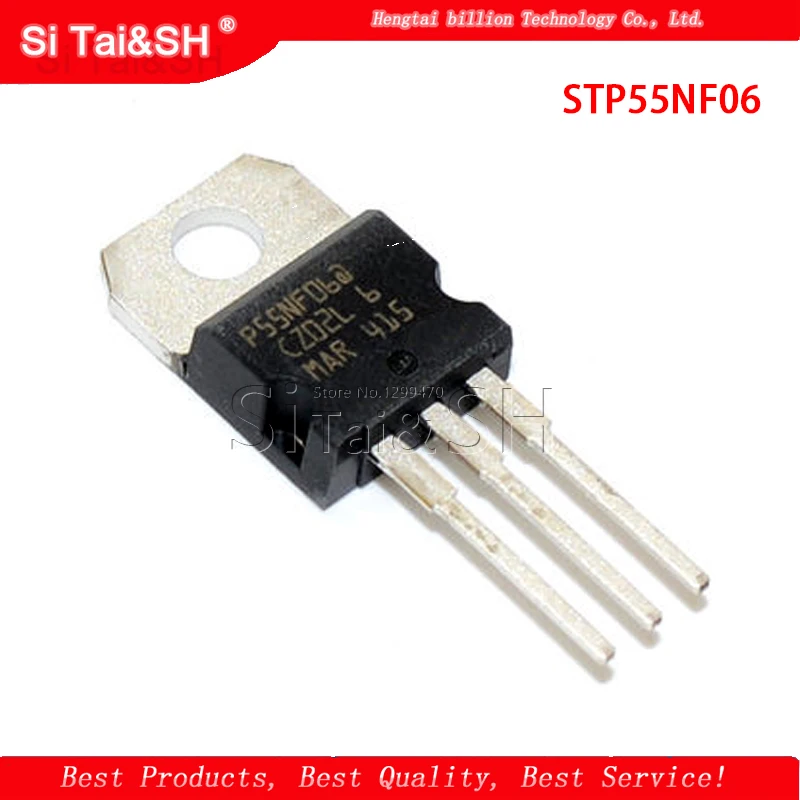 10PCS STP55NF06   P55NF06 55NF06 Waterproof shell