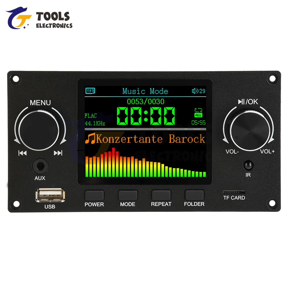 2,8-дюймовый цветной TFT-экран, модуль платы декодирования звука без потерь, поддержка I2S, цифровой аудиовыходной плеер, TF, USB-вызов