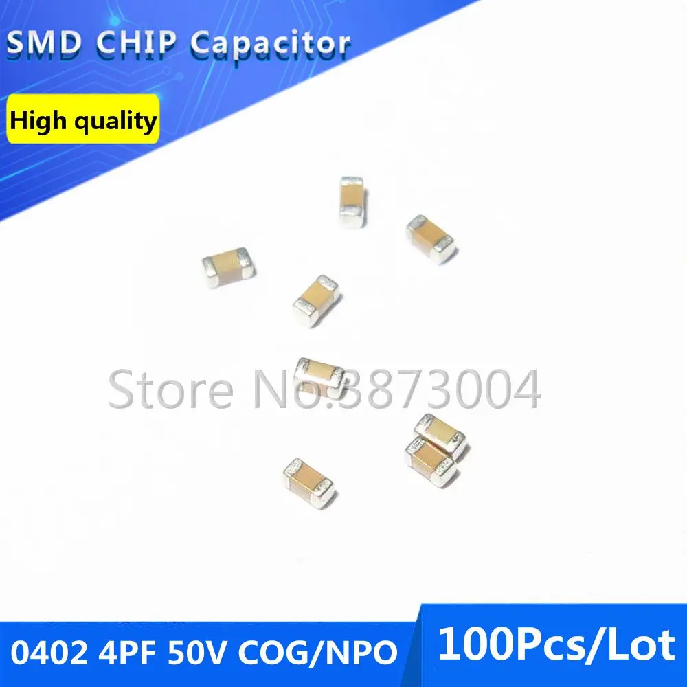 100Pcs 0402 4PF 50V…