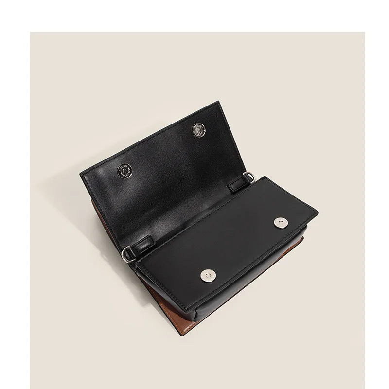 Trend Brand Designer Women's Flap Handbags PU Leather Fashion Small Square Bags Organ Crossbody Shoulder Bags Cartoon Decorative