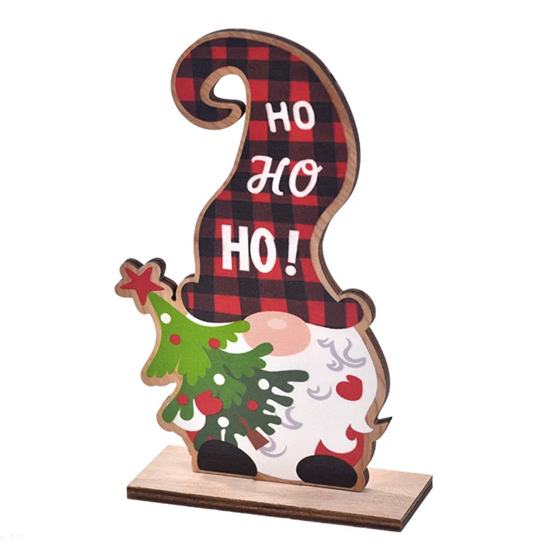 AA80-Decoração de mesa de Natal ELK-Poneco de neve-Papai Noel Decorações de Natal 4 estilos