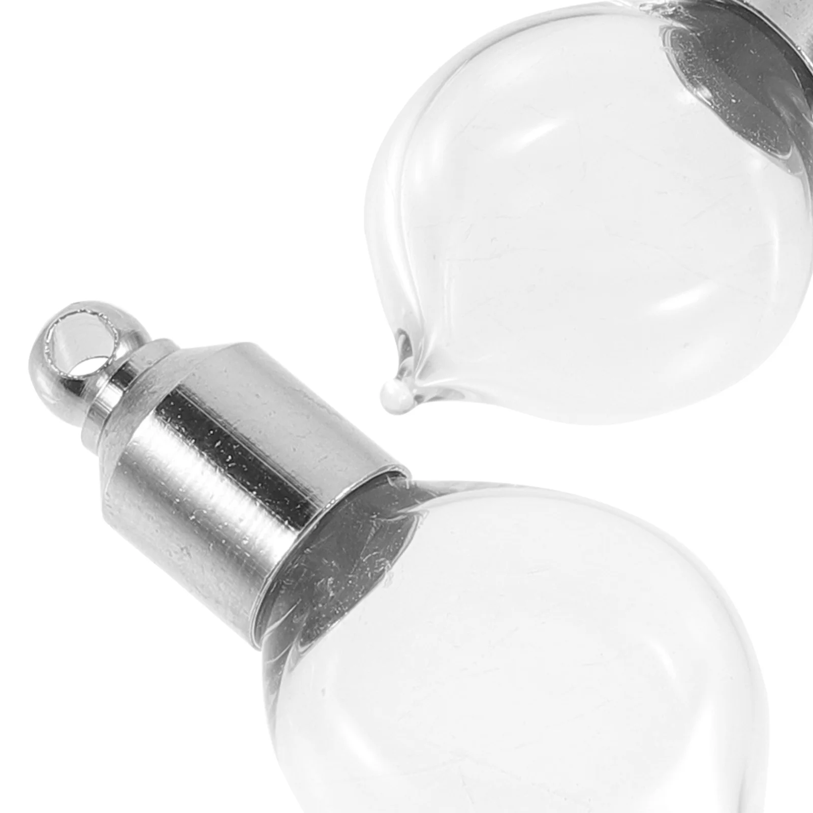 

10Pcs Glass Bottle Pendants Mini Refillable Perfume Bottles Empty Screw Cap Glass Essential Oil Bottles for DIY Accessories