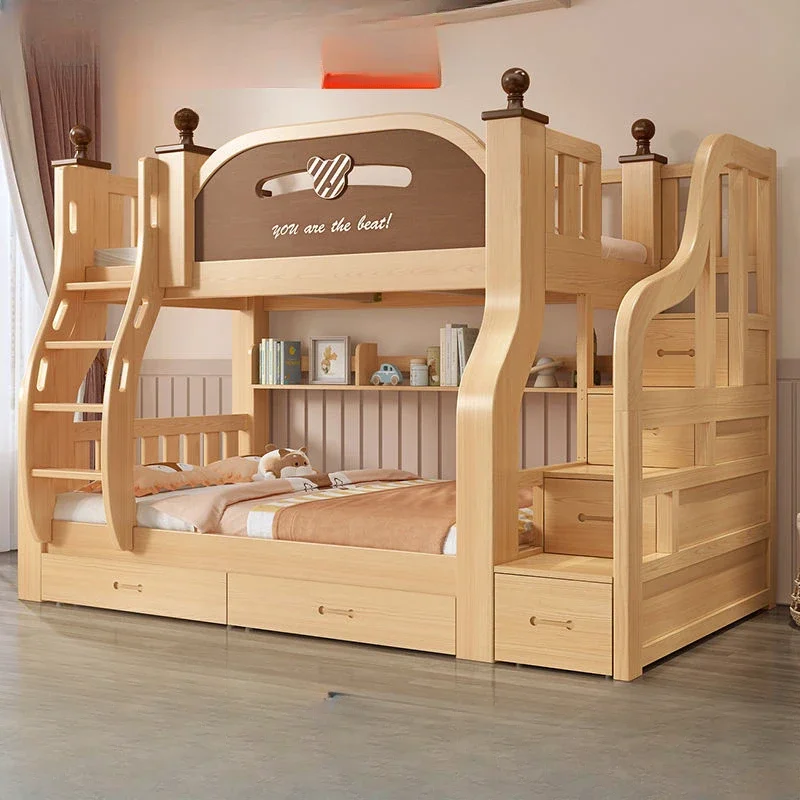 

Solid wood bunk beds for adults, for children, for children, for mothers and children.