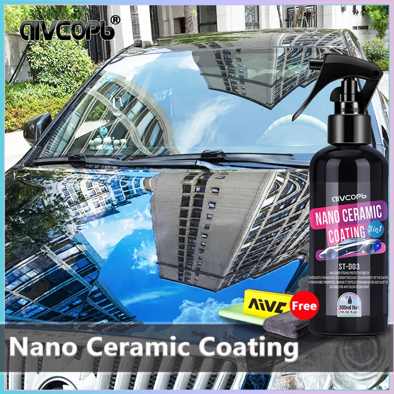 

3 в 1, автоматическое керамическое нанопокрытие, жидкое покрытие, нанокристаллический гидрофобный слой, полировальная краска, средство для полировки автомобиля, нанопокрытие