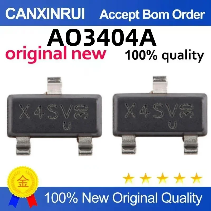 

(5-100 pieces) AO3404A SOT23 silk screen X44LN trench field-effect transistor MOS transistor 30V 5.8A