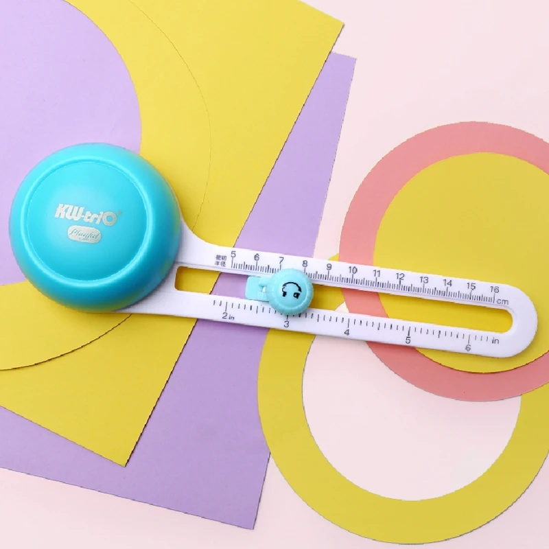 Paper Round Cutter with Replacement Blades Adjustable Paper Trimmer Dual-scale DIY Scrapbooking Tools for Cards Making